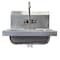 Amgood Stainless Steel Wall Mounted Hand Sink 17 in. x 15 in. with Gooseneck Faucet HAND-SINK HS-17 - alternate 2
